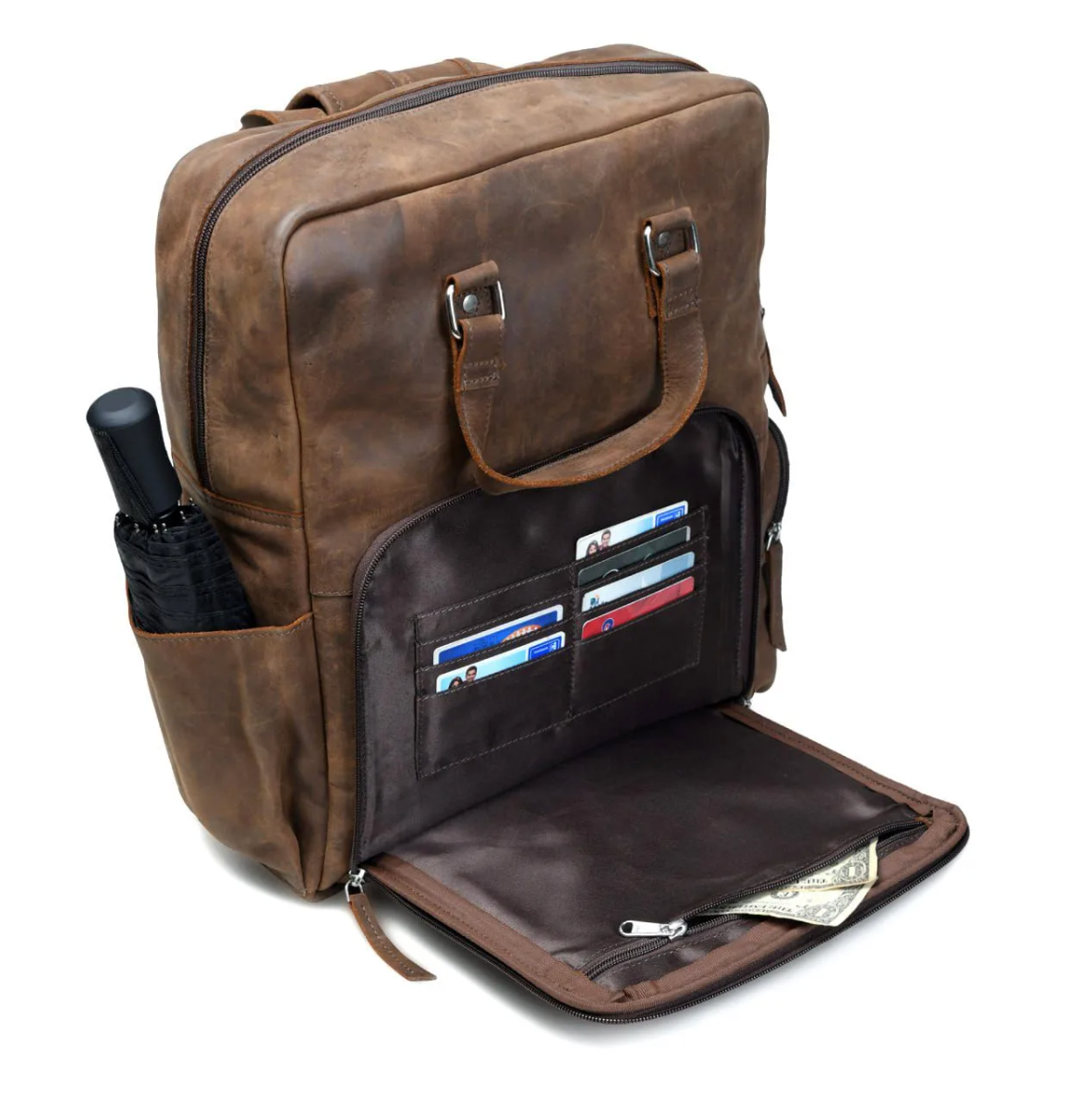 Full Grain Leather Backpack