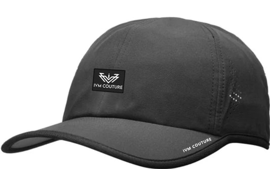 Summer Mesh 6 Panel Waterproof Nylon Laser Cut Hole Hat (Blk)