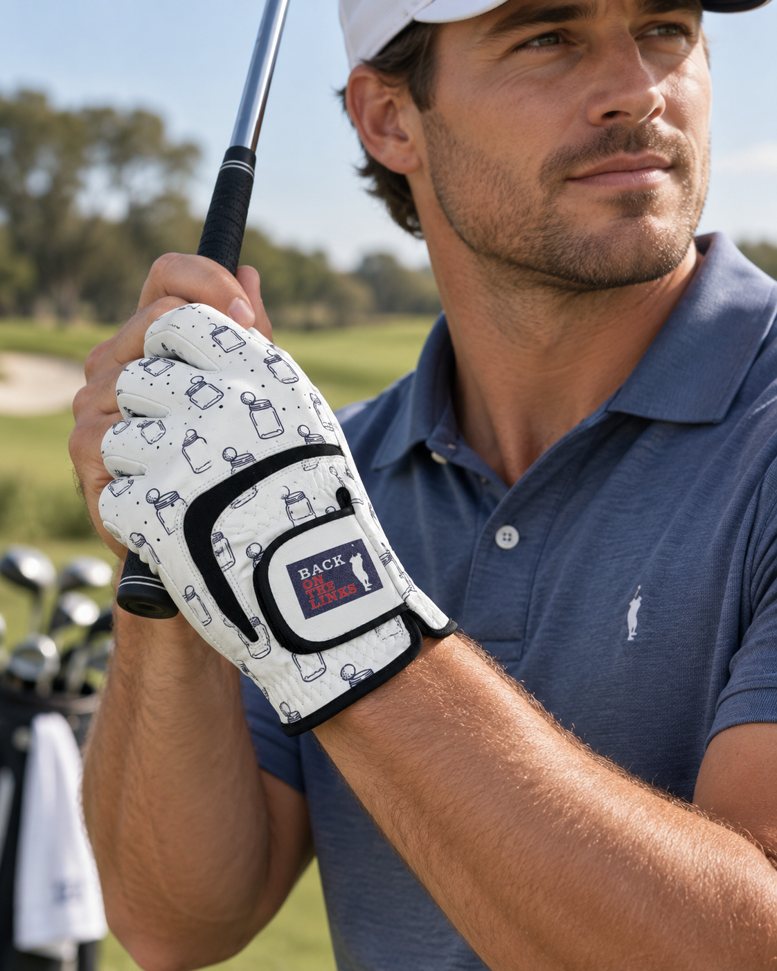 “Get in the Jar” Premium Cabretta Leather Golf Glove – Back on the Links Collection